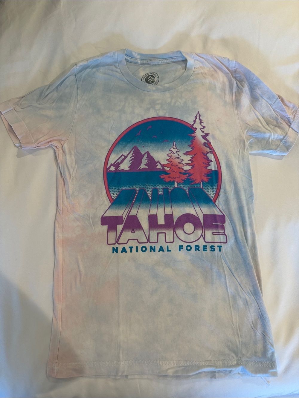 Parks Project Tahoe Graphic Tie-Dye Tee - Purple, Pink & Teal